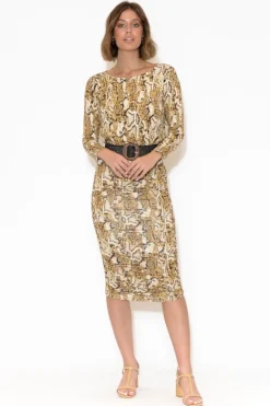 Skirts<Lou Lou Ross Animal Bamboo Ruched Skirt