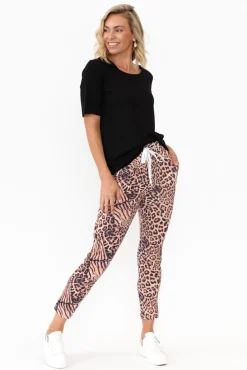 Pants<Hourglass Rowan Brown Animal Tie Pant