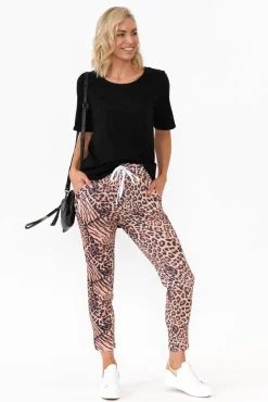 Pants<Hourglass Rowan Brown Animal Tie Pant