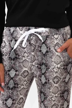 Pants<Hourglass Rowan Grey Snakeskin Tie Pant