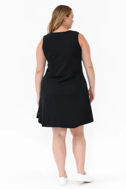 Cotton Dresses<One Ten Willow Roxanne Black Swing Dress