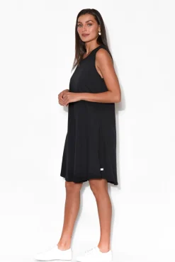Cotton Dresses<One Ten Willow Roxanne Black Swing Dress