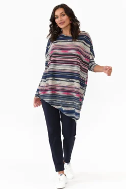 Pants<Hourglass Rylan Navy Cotton Tie Pant