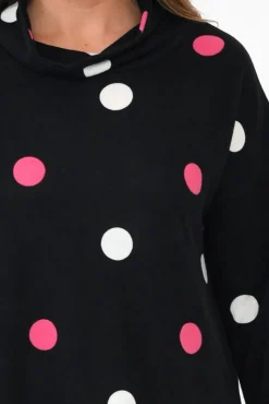 Cotton Tops<Wishstone Ryland Pink Spot Cotton Blend Knit Jumper