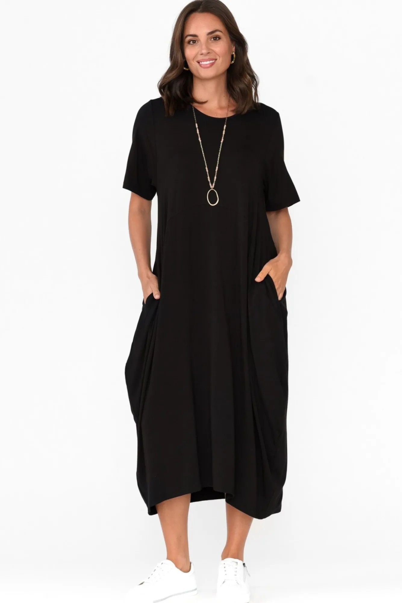 Bamboo Dresses<Pq Samiya Black Bamboo Dress