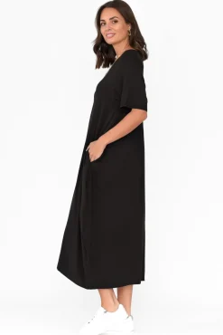 Bamboo Dresses<Pq Samiya Black Bamboo Dress