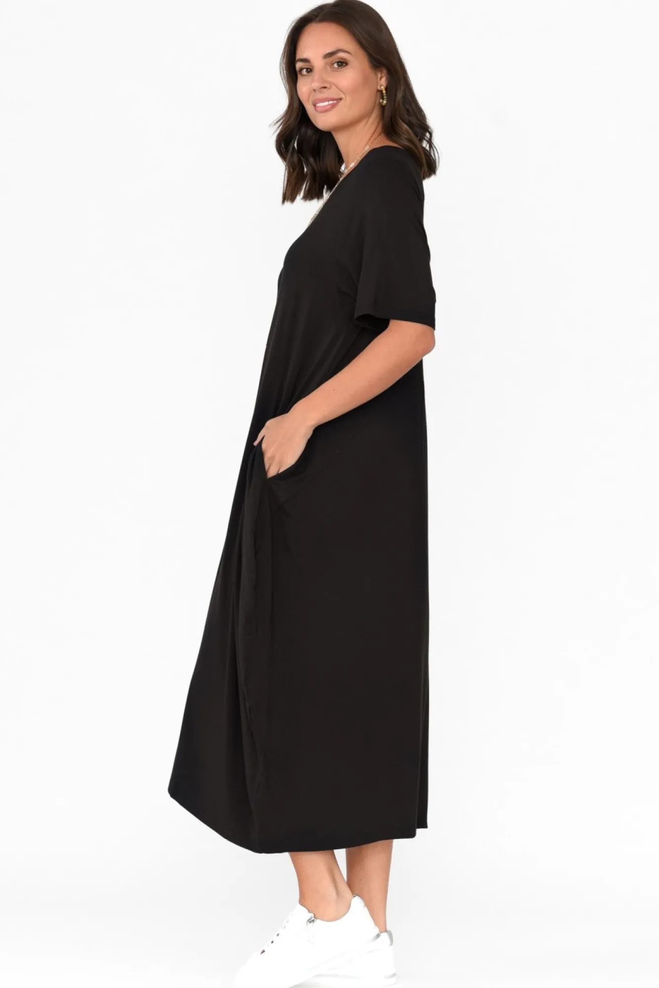 Bamboo Dresses<Pq Samiya Black Bamboo Dress