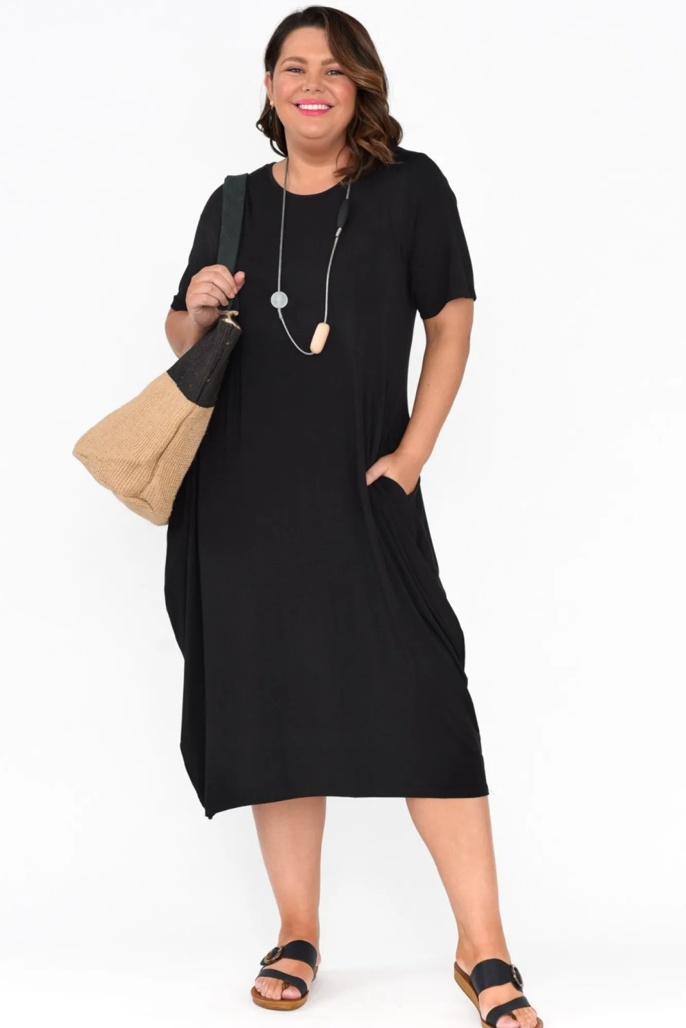 Bamboo Dresses<Pq Samiya Black Bamboo Dress