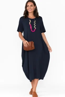 Bamboo Dresses<Pq Samiya Navy Bamboo Dress