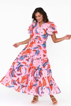 Cotton Dresses<Maude Vivante Sana Fruity Fusion Cotton Frill Dress