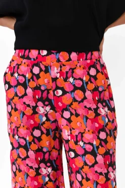 Pants<Betty Basics Sarah Pink Floral Cropped Pant