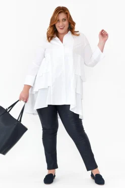 Pants<Slate the Label Sawyer Navy Wet Look Pant