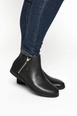 Boots<Rollie Nation Sidezip Black Leather Ankle Boot