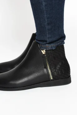 Boots<Rollie Nation Sidezip Black Leather Ankle Boot