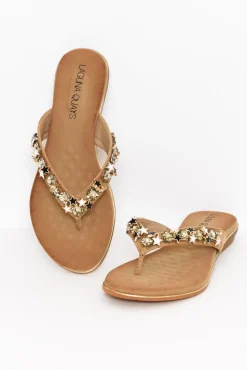 Heeled Sandals<Laguna Quays Silvie Nude Embellished Slide