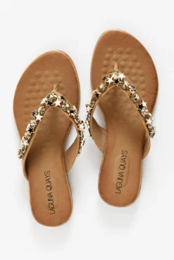 Heeled Sandals<Laguna Quays Silvie Nude Embellished Slide
