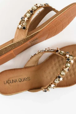 Heeled Sandals<Laguna Quays Silvie Nude Embellished Slide