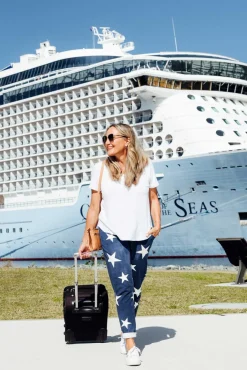 Pants<Rosa Sera Sloan Dark Blue Wash Star Cotton Pant