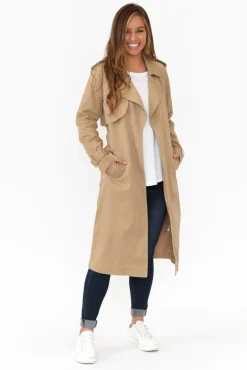 Coats<Foil Soho Beige Trench Coat