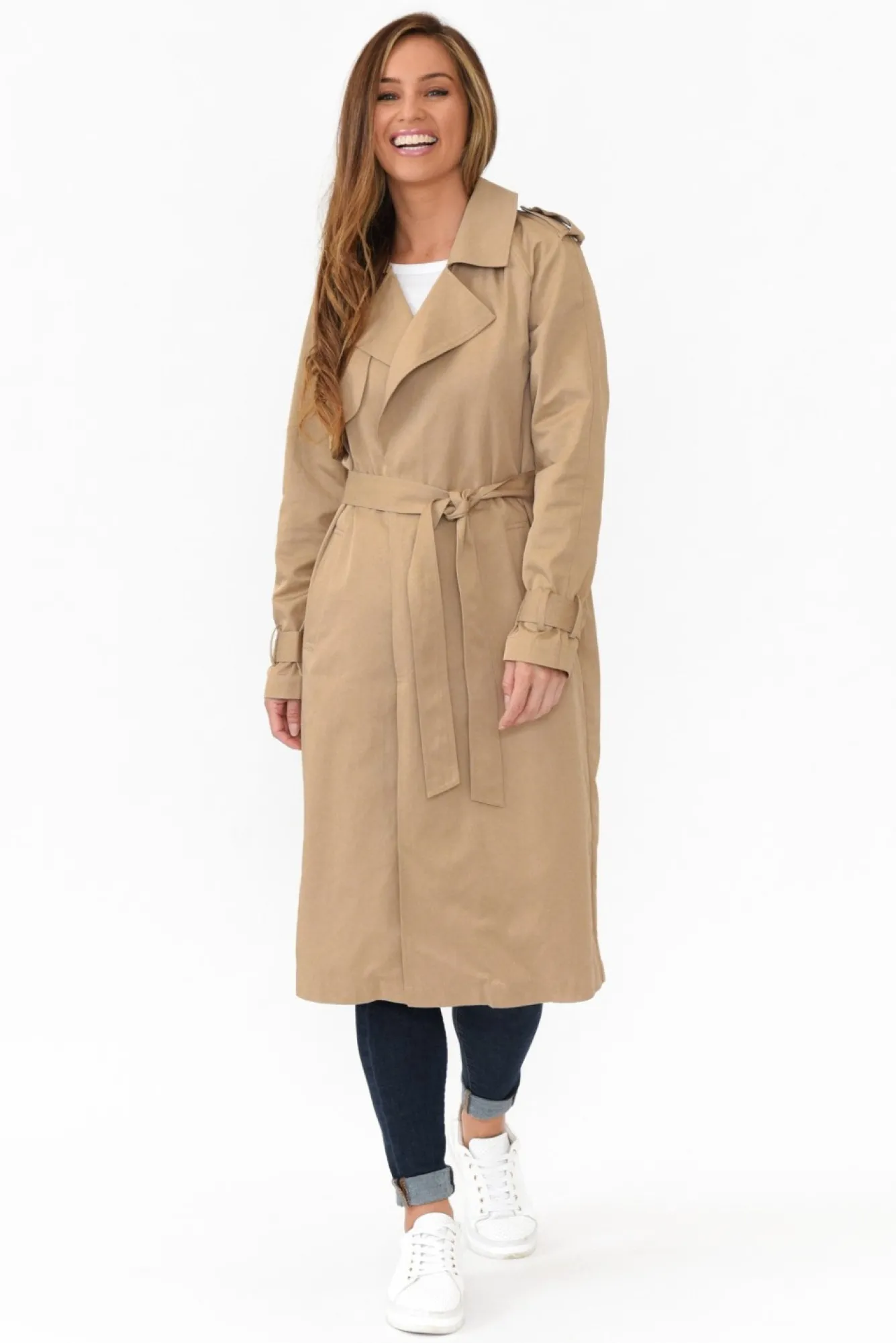 Coats<Foil Soho Beige Trench Coat