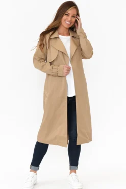 Coats<Foil Soho Beige Trench Coat