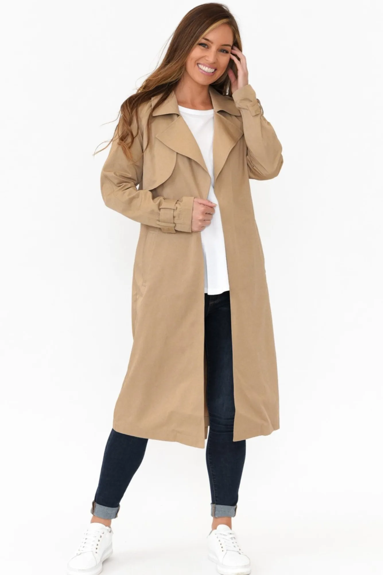 Coats<Foil Soho Beige Trench Coat