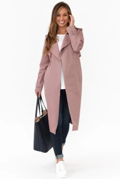 Coats<Foil Soho Berry Trench Coat
