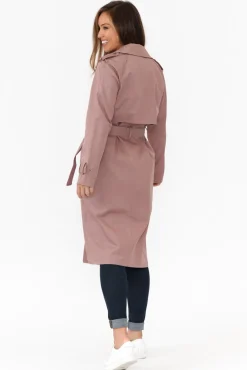 Coats<Foil Soho Berry Trench Coat