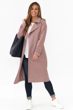 Coats<Foil Soho Berry Trench Coat