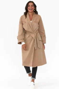 Coats<Fate Becker Spy Of Love Beige Trench Coat