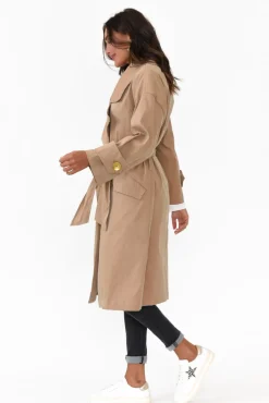 Coats<Fate Becker Spy Of Love Beige Trench Coat