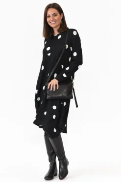 Cotton Dresses<Wishstone Tammy White Spot Knit Dress