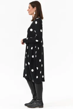 Cotton Dresses<Wishstone Tammy White Spot Knit Dress