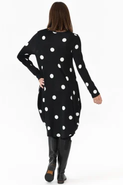 Cotton Dresses<Wishstone Tammy White Spot Knit Dress