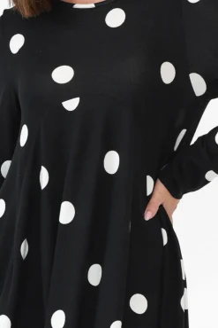 Cotton Dresses<Wishstone Tammy White Spot Knit Dress