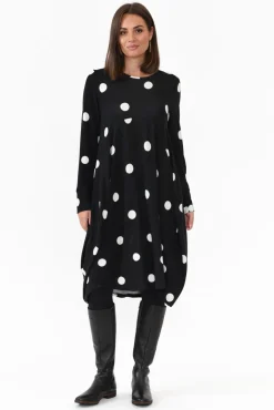 Cotton Dresses<Wishstone Tammy White Spot Knit Dress