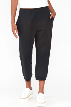 Pants<Betty Basics Tasha Charcoal Cotton Blend Jogger Pant