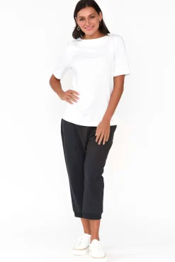 Pants<Betty Basics Tasha Charcoal Cotton Blend Jogger Pant