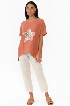 Pants<Gordon Smith Tatum Beige Linen Pant