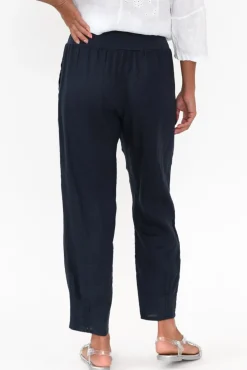 Pants<Gordon Smith Tatum Navy Linen Pant