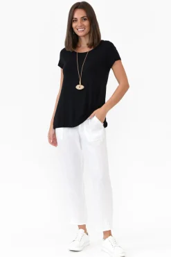 Pants<Gordon Smith Tatum White Linen Pant