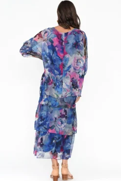 Maxi Dresses<L'amore Teffy Blue Blossom Layer Dress