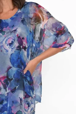 Maxi Dresses<L'amore Teffy Blue Blossom Layer Dress