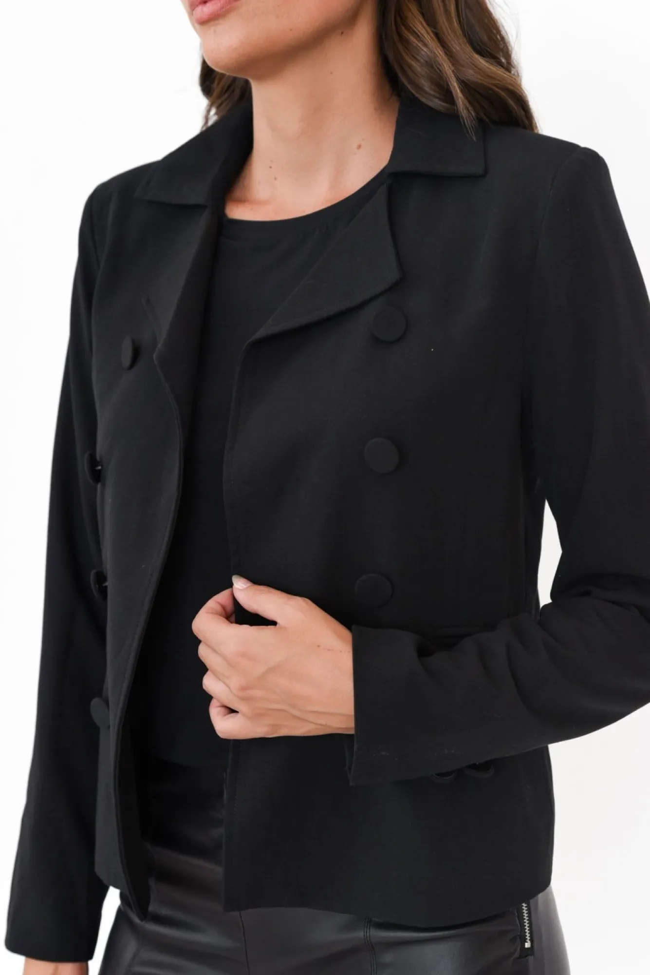 Jackets<Brave u0026 True 5Th Avenue Black Jacket