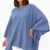 Ponchos<Willow Tree Timothy Blue Cotton Stretch Poncho