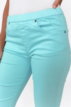 Shorts<Cafe Latte Tora Blue Stretch Shorts