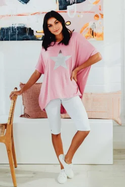 Shorts<Cafe Latte Tora White Stretch Shorts