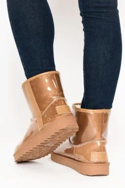 Boots<Bay Lane Tully Beige Slipper Boot