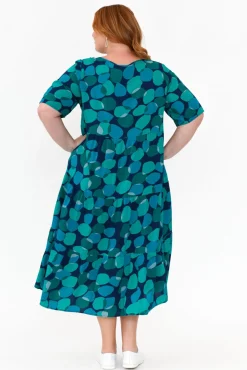 Midi Dresses<Slate the Label Tully Blue Spot Maxi Dress