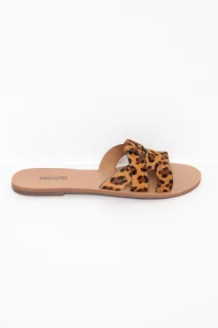 Flat Sandals<Anacapri Valentina Cheetah Slide